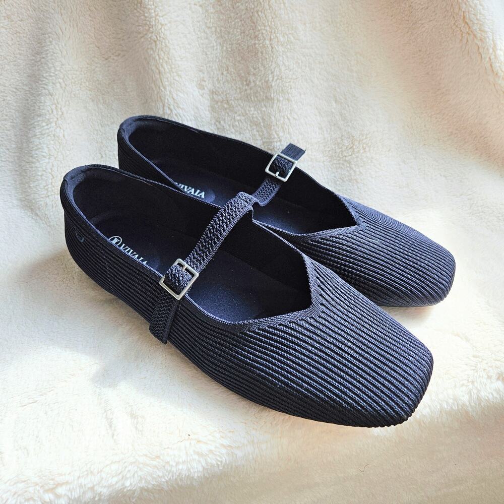 Vivaia Margot Mary-Jane Square Navy Blue Size EU 43 US 11 Women’s Preppy
